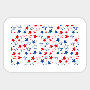 Independence Patriotic Star Freedom Celebration Holiday Gift Sticker